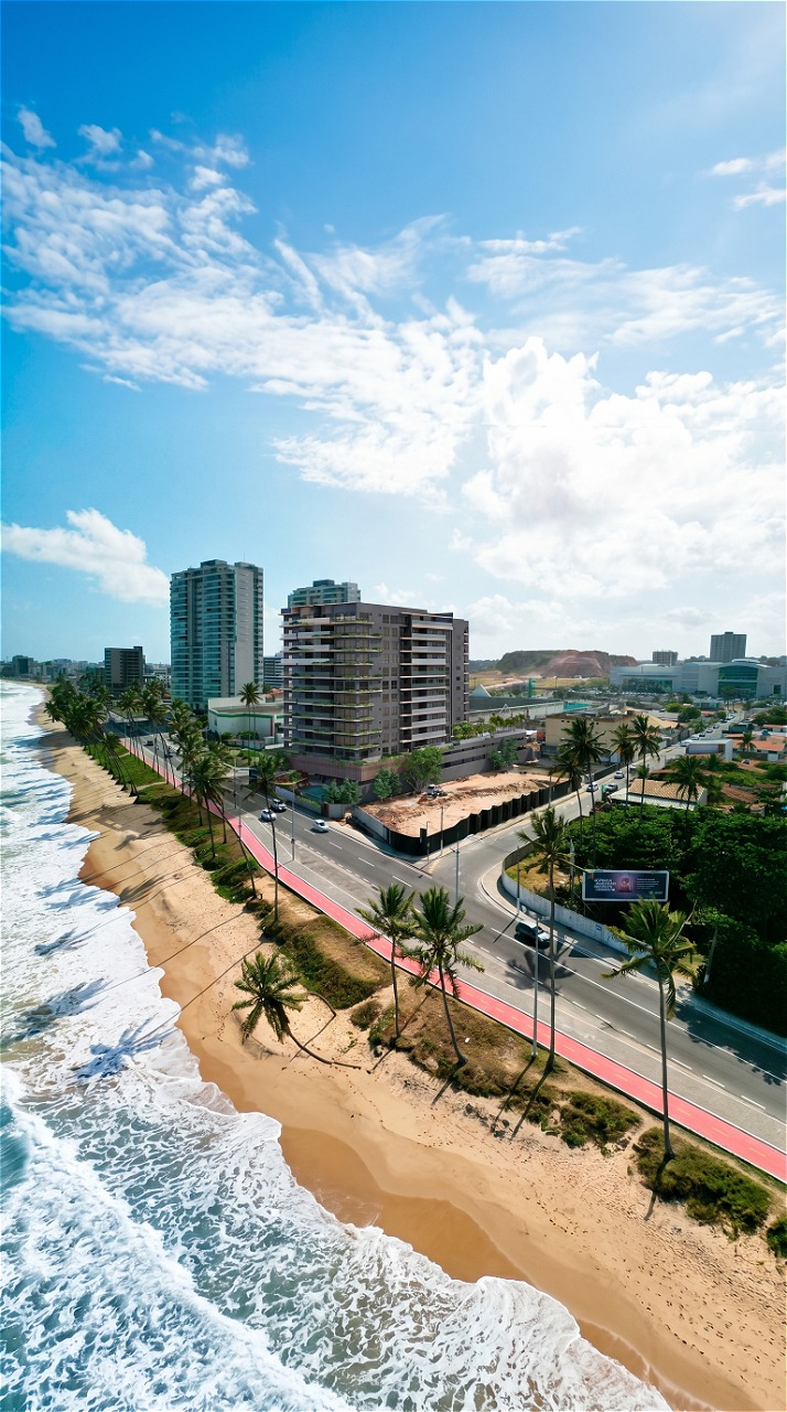 Open Residence — vista aérea da beira-mar de Cruz das Almas